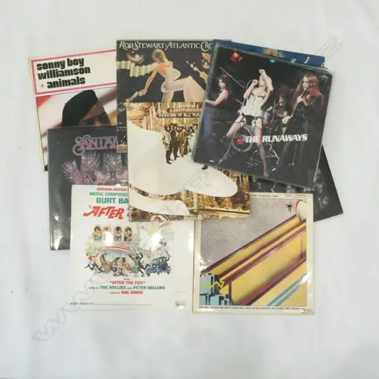 16 LP RECORDS INCL. SANTANA TRIPLE ALBUM & DVD