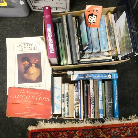 2 BOXES NZ BOOKS