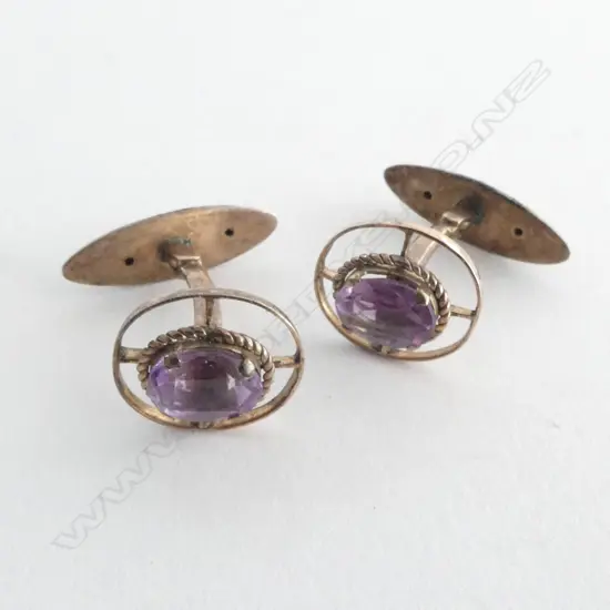 PR 9ct GOLD CUFFLINKS 3.2grms