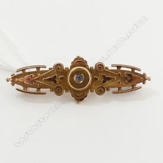 15CT BAR BROOCH, 3.0grms