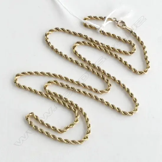 14CT GOLD ROPE TWIST NECKCHAIN L.640mm 17.88gms