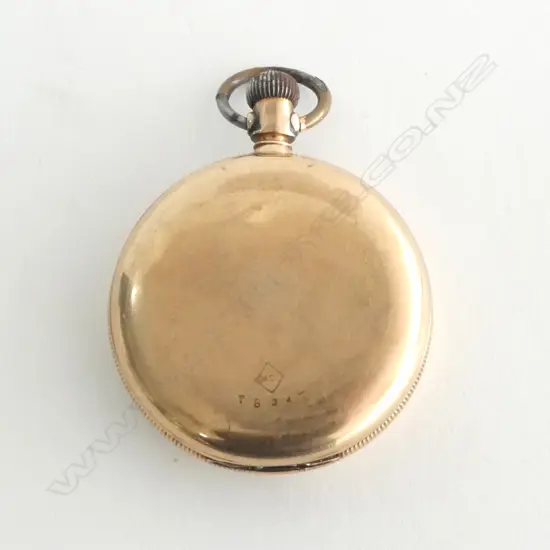 10CT GOLD WALTHAM FOB WATCH A.F. 88.5gms