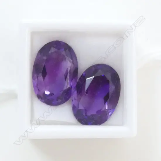 15.8CT. PR OVAL FACETED AMETHYSTS