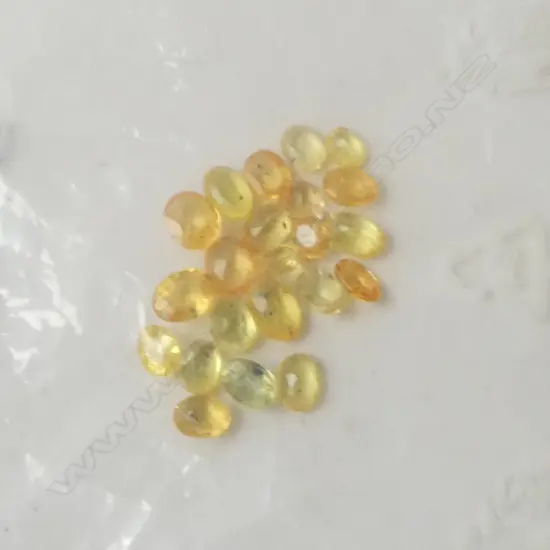 5CT. OVAL FACETED YELLOW SAPHIRES