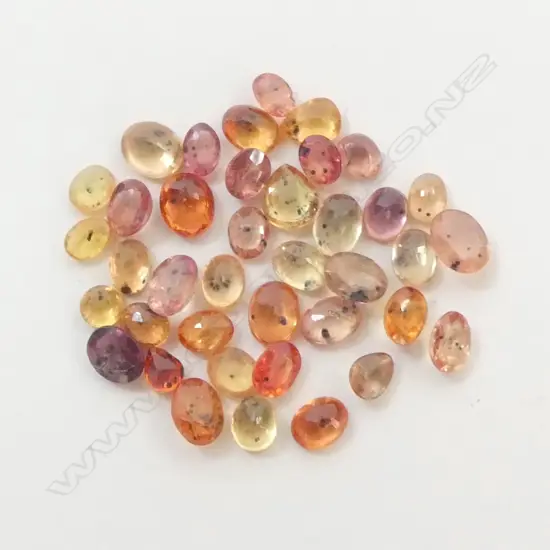 ASST YELLOW & ORANGE 10CT. SAPHIRES 