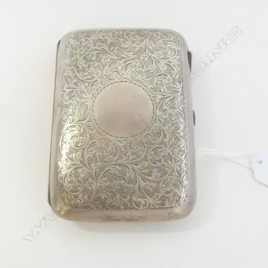 STG SILVER CIGARETTE CASE, B'HAM 1911 W.140mm 197gms