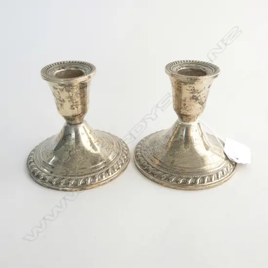 PR S/SILVER WIEGHTED CANDLESTICKS H80MM 360G