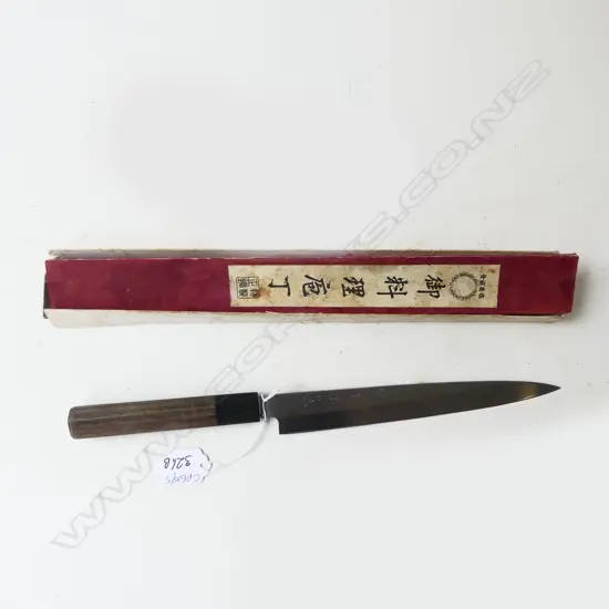JAPANESE KITCHEN KNIFE, BOXED L.340mm