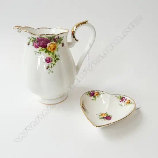 R/A OCR MILK JUG H190 & DISH DIA130MM