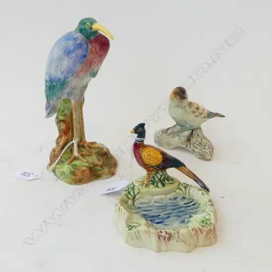 BESWICK PHEASANT DISH, WADE BIRD FIGURE (H.190mm) & OTHER 