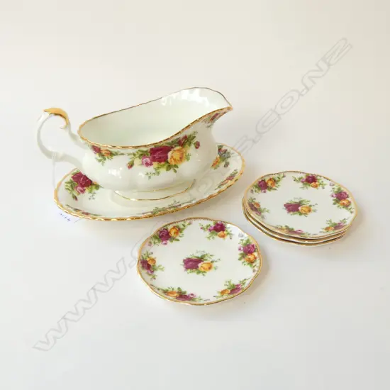 R/A OCR JUG & DISH L210 & 4 SMALL DISHES DIA 110MM