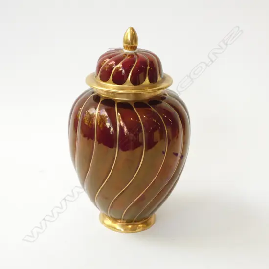 CARLTONWARE ROUGE ROYALE GINGER JAR H.240mm
