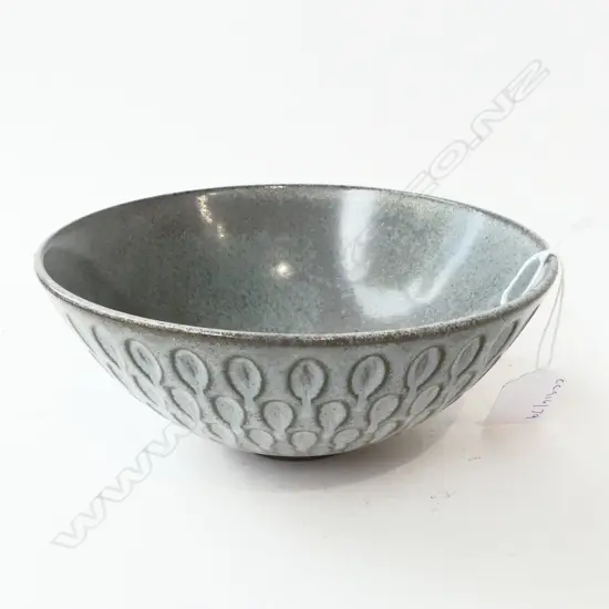 SIGNED DANISH STUDIO POTTERY BOWL DIA170MM