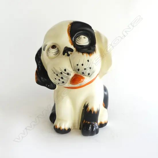 LARGE CROWN DEVON BONZO DOG PLASTER FILLED, H.240mm