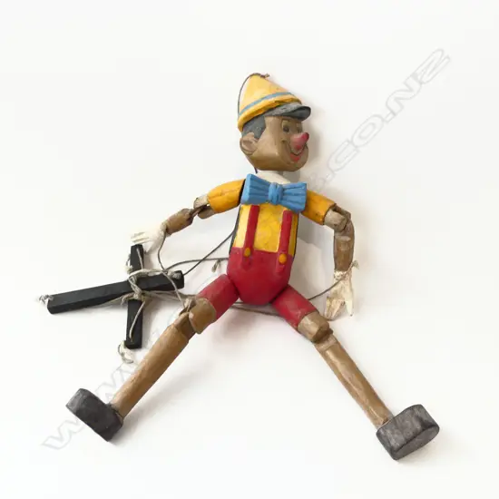 PINOCCHIO ARTICULATED WOODEN TOY H.420mm
