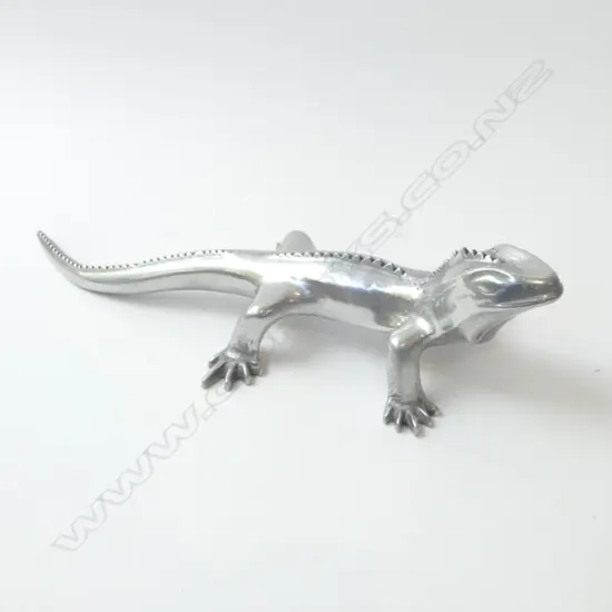 ALUMINIUM TUATARA ORNAMENT L.360mm