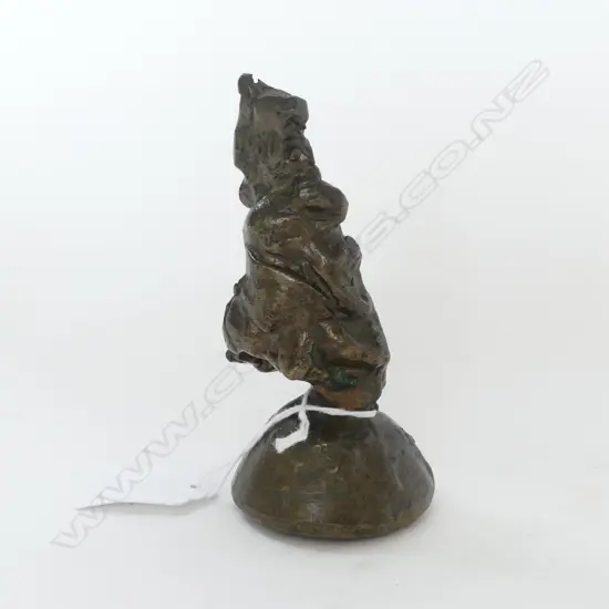 MODERNIST BRONZE SCULPTURE DESK WEIGHT H120MM