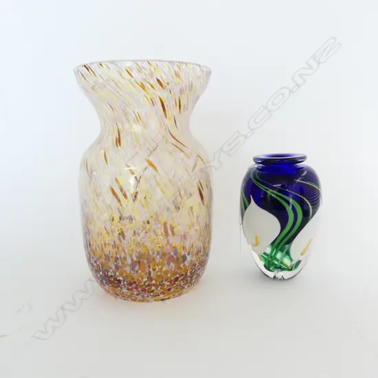 END OF DAY GLASS VASE H.210mm PETER RAOS LILY VASE H.130mm