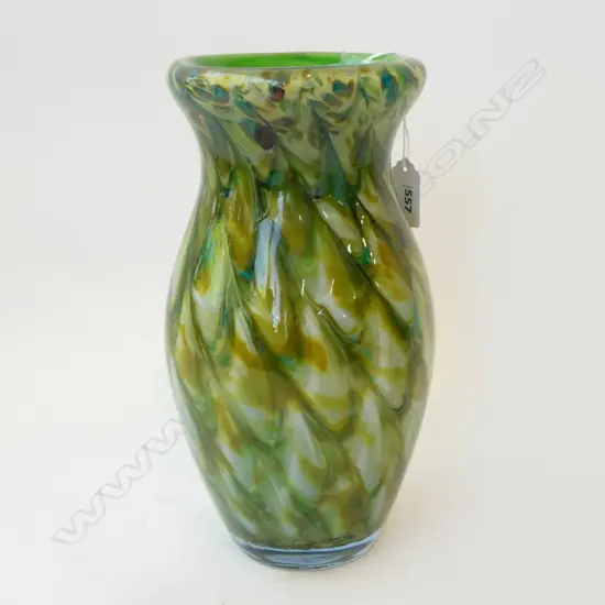 ART GLASS VASE H.255mm