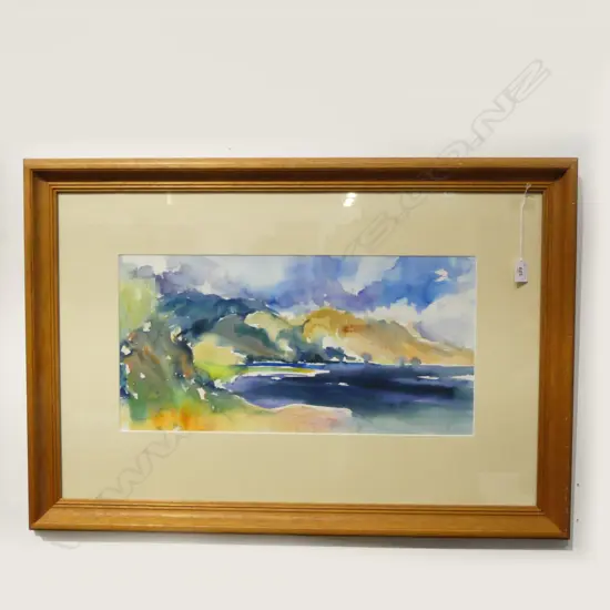 BARBARA VON SEIDA, LANDSCAPE, W/C, 270x550mm