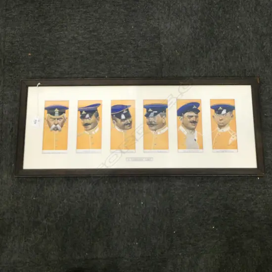 A. GARRISON LIBEL FRAMED CARICATURES 205x720mm