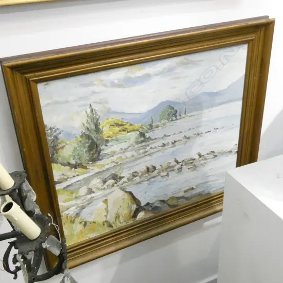 RICHARD THOMAS MOORHEAD, OIL ON BOARD, 490x590mm