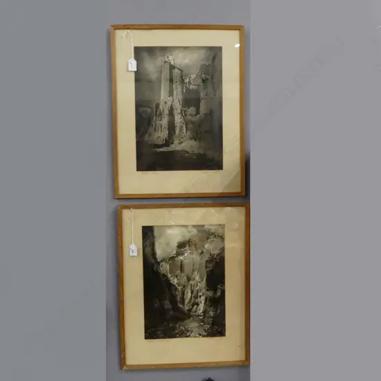 2 PHOTOGRAPHIC PRINTS 'PALACE OF THE GNOMES' & 'DOUBTING CASTLE' BY J.W. CHAPMAN-TAYLOR 