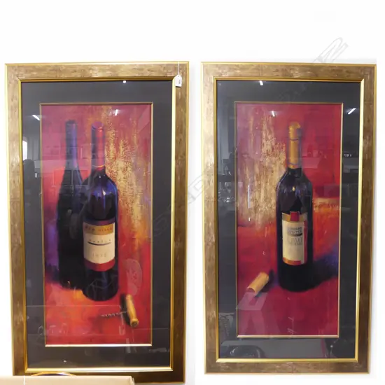 PR J. WIENS PRINTS, WINE BOTTLES, 790x390mm