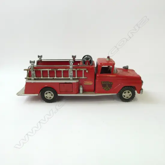 VINTAGE TONKA TIN TOY FIRE TRUCK ORIGINAL DECALS L440MM