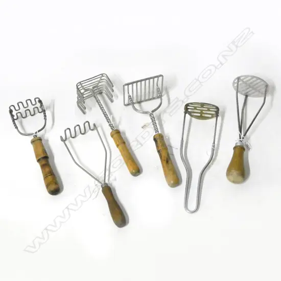 (1666/996/1427/1336/2912/1180) 6 ASST VINTAGE MASHERS 