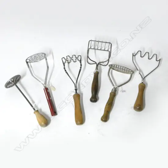 (1317/1357/1363/1181/1155/1587) 6 ASST VINTAGE MASHERS 