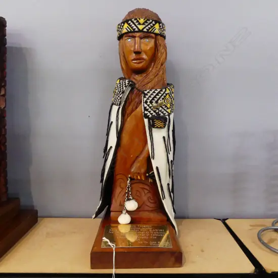 MAORI CARVING POI DANCE TROPHY H.600mm