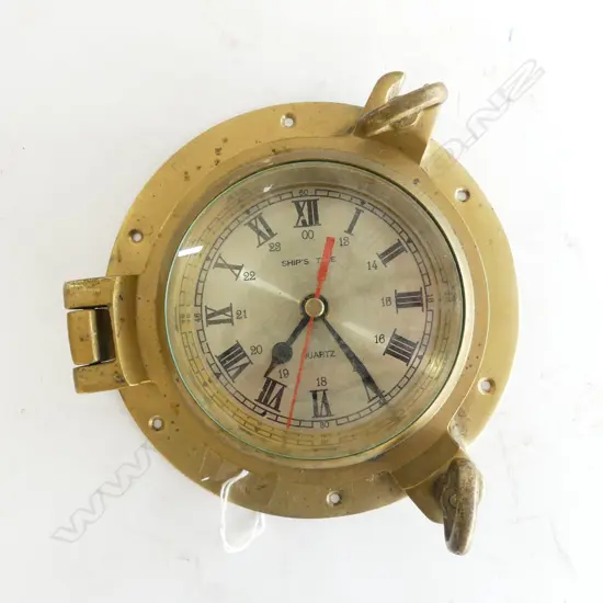 BRASS SHIPS CLOCK Dia.185mm