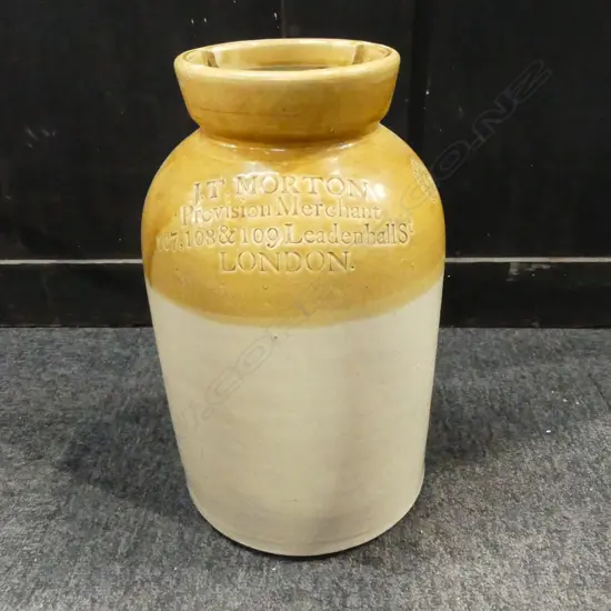 J.T. MORTON LONDON VINTAGE CROCK  H.350mm