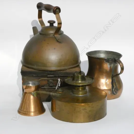 4 PCES COPPER + PRIMUS BURNER TIN