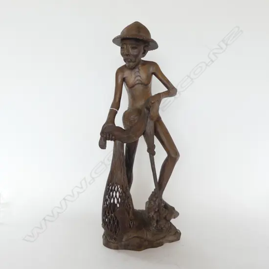 LARGE CARVED FIGURE H.710mm