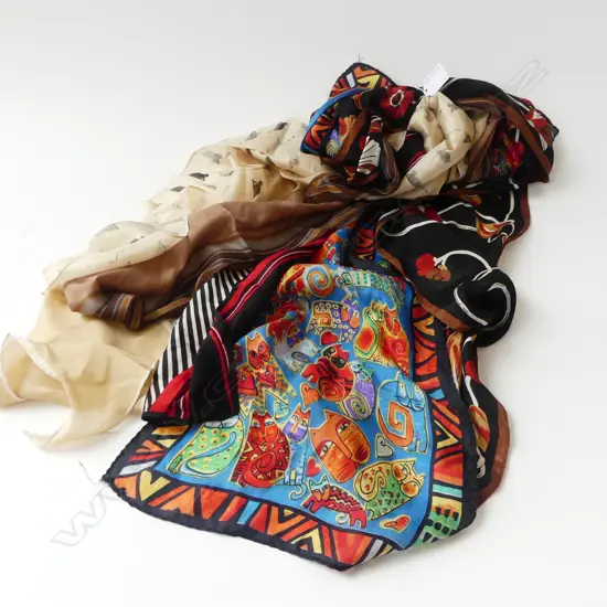 6 VINTAGE FASHION HEAD SCARFS PAOLI & OROTON ETC