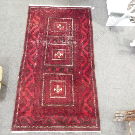 HAND KNOTTED ALL WOOL RUG 1920x1040mm