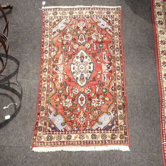 HAND KNOTTED WOOL PILE RUG 1200x690mm