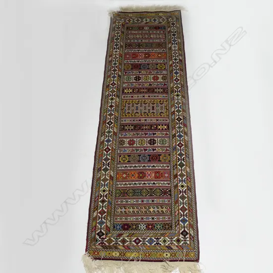 VERY FINE WOVEN KELIM RUNNER, 680 x 2450mm