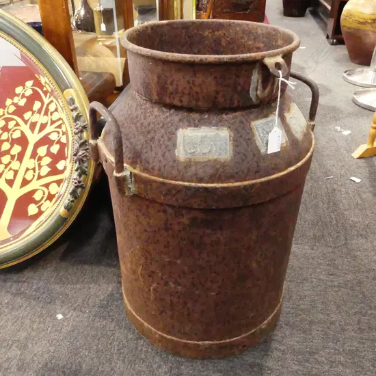 LG RUSTED METAL MILK / CREAM CAN H.570mm