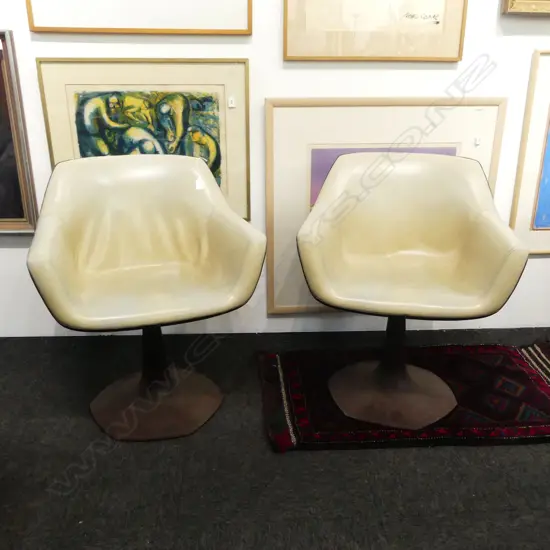 PR RETRO SEBEL 'HOBNOB' VINYL ARMCHAIRS MADE IN AUSTRALIA