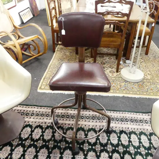 RETRO CHARLES JUDD OFFICE CHAIR H.1030mm hole to seat