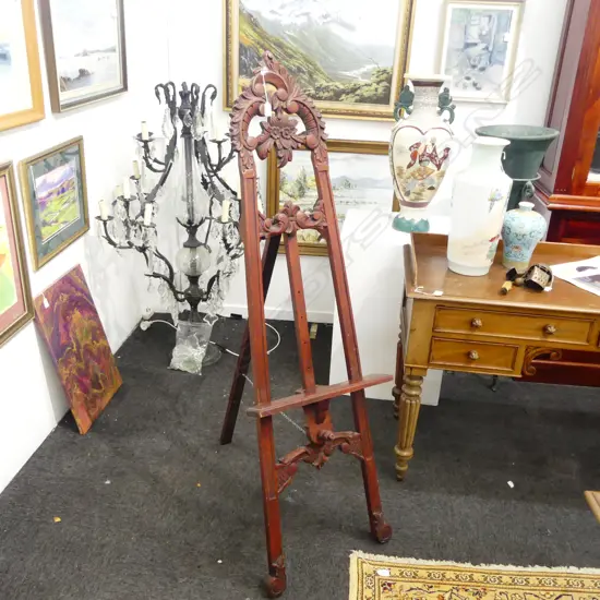 VINTAGE WOODEN EASEL H.1540mm