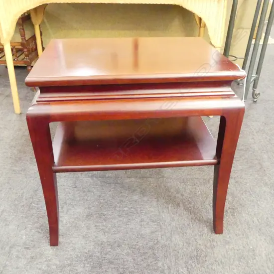 MAHOGANY SIDE TABLE W.560mm