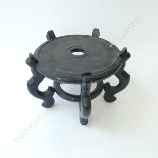 ORIENTAL WOODEN STAND H.240mm, 340mm dia
