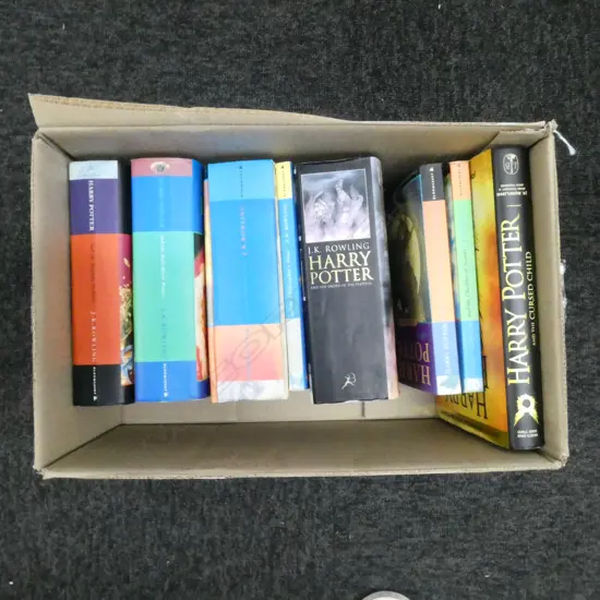 8 HARRY POTTER NOVELS, SOME FIRST EDITIONS