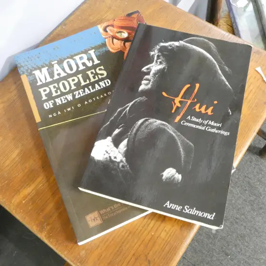 2 N.Z. REFERENCE BOOKS; MAORI PEOPLES OF NEW ZEALAND, & HUI - A STUDY OF CEREMONIAL GATHERINGS