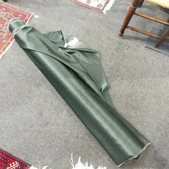 FABRIC BOLT; SICILY OLIVE SATIN, POLY COTTON, 33M