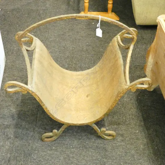  FORGED IRON MAGAZINE/NEWSPAPER RACK 540x320mm